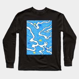 Mizu water pool texture Long Sleeve T-Shirt